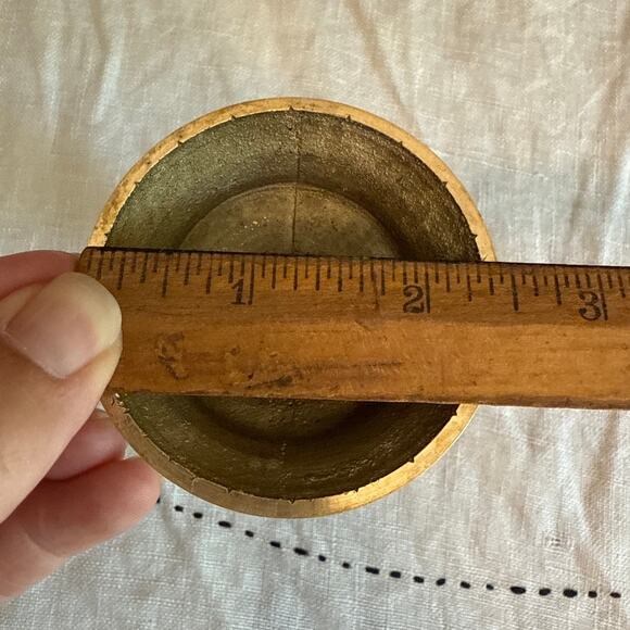 Vintage Gold Tone Metal Candle Holder Home Decor Accent - Picture 4 of 10